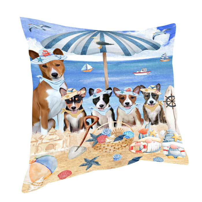 Basenji Pillow, Explore a Variety of Personalized Designs, Custom, Throw Pillows Cushion for Sofa Couch Bed, Dog Gift for Pet Lovers