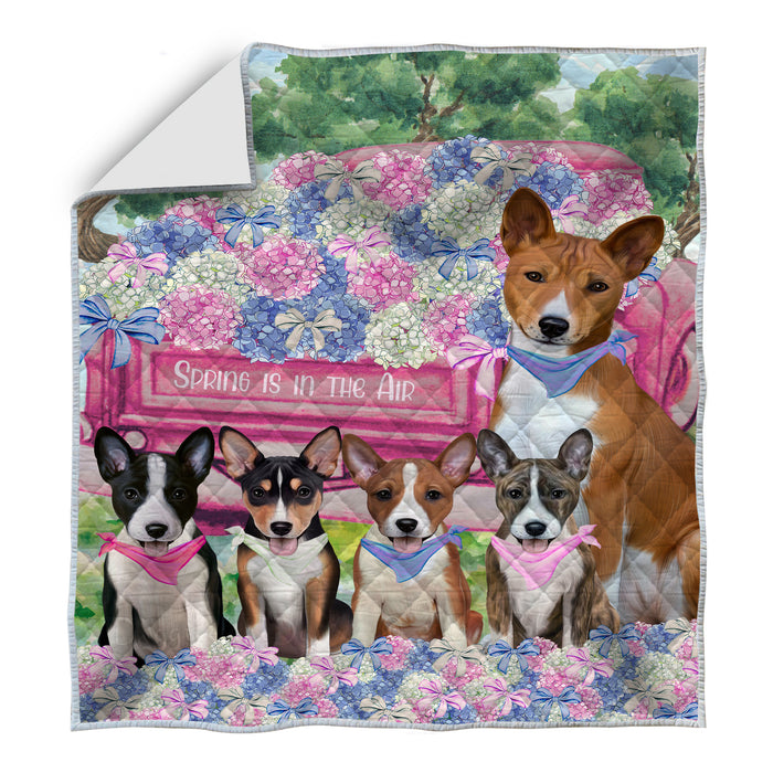 Basenji Quilt, Explore a Variety of Bedding Designs, Bedspread Quilted Coverlet, Custom, Personalized, Pet Gift for Dog Lovers