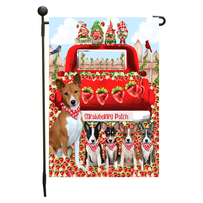 Basenji Dogs Garden Flag: Explore a Variety of Custom Designs, Double-Sided, Personalized, Weather Resistant, Garden Outside Yard Decor, Dog Gift for Pet Lovers