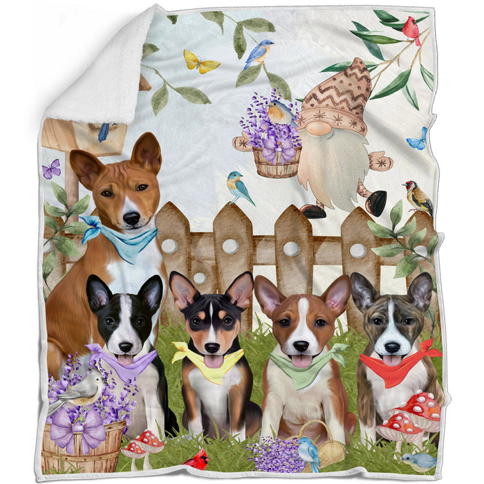 Basenji Blanket: Explore a Variety of Personalized Designs, Bed Cozy Sherpa, Fleece and Woven, Custom Dog Gift for Pet Lovers