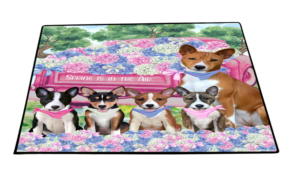 Basenji Floor Mat and Door Mats, Explore a Variety of Designs, Personalized, Anti-Slip Welcome Mat for Outdoor and Indoor, Custom Gift for Dog Lovers