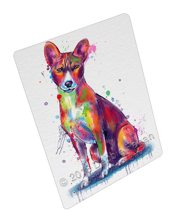 Watercolor Basenji Dog Refrigerator / Dishwasher Magnet RMAG110166