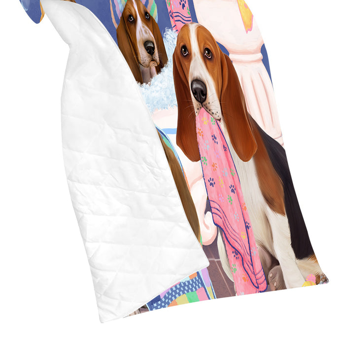 Rub A Dub Dogs In A Tub Basset Hound Dogs Quilt