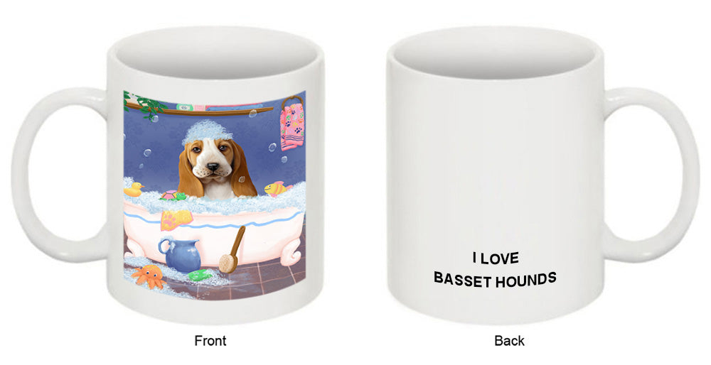 Rub A Dub Dog In A Tub Basset Hound Dog Coffee Mug MUG52698