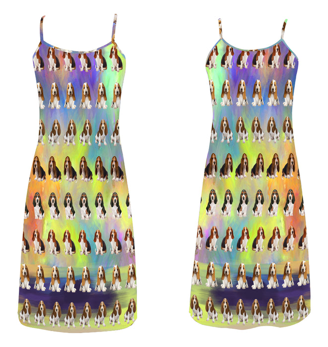 Paradise Wave Basset Hound Dogs Alcestis Slip Dress