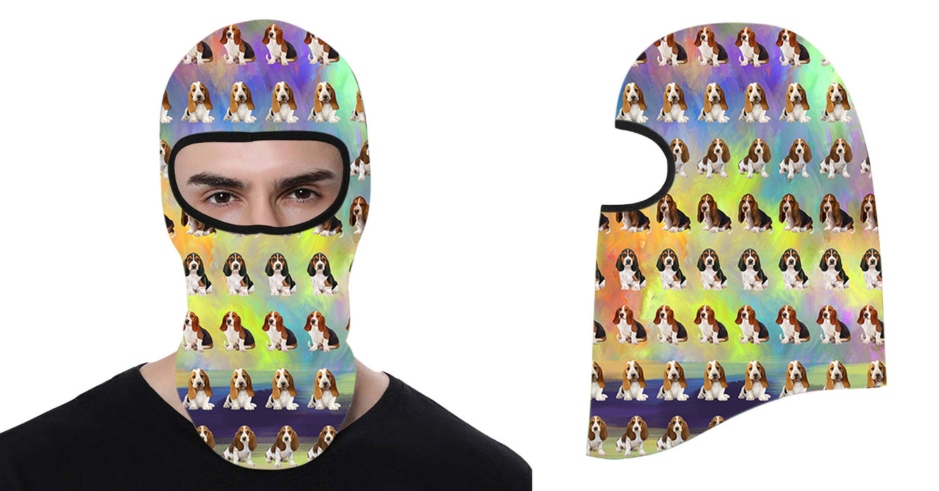 Paradise Wave Basset Hound Dogs All Over Print Balaclava Ski Mask