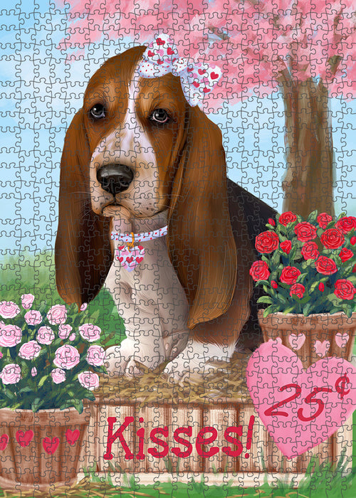 Rosie 25 Cent Kisses Basset Hound Dog Puzzle with Photo Tin PUZL91428