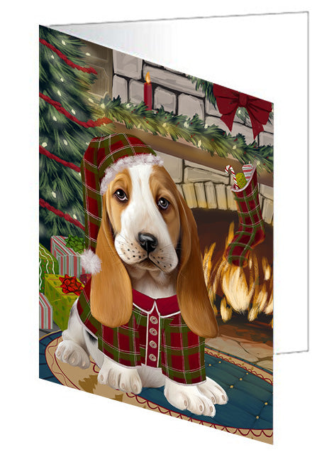 The Stocking was Hung Great Dane Dog Handmade Artwork Assorted Pets Greeting Cards and Note Cards with Envelopes for All Occasions and Holiday Seasons GCD70484