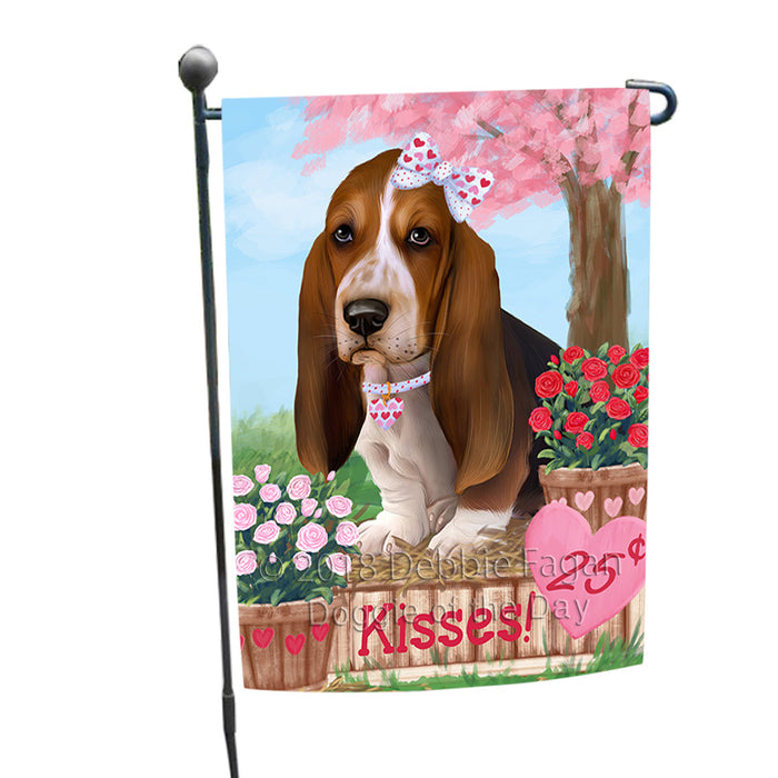 Rosie 25 Cent Kisses Basset Hound Dog Garden Flag GFLG56354
