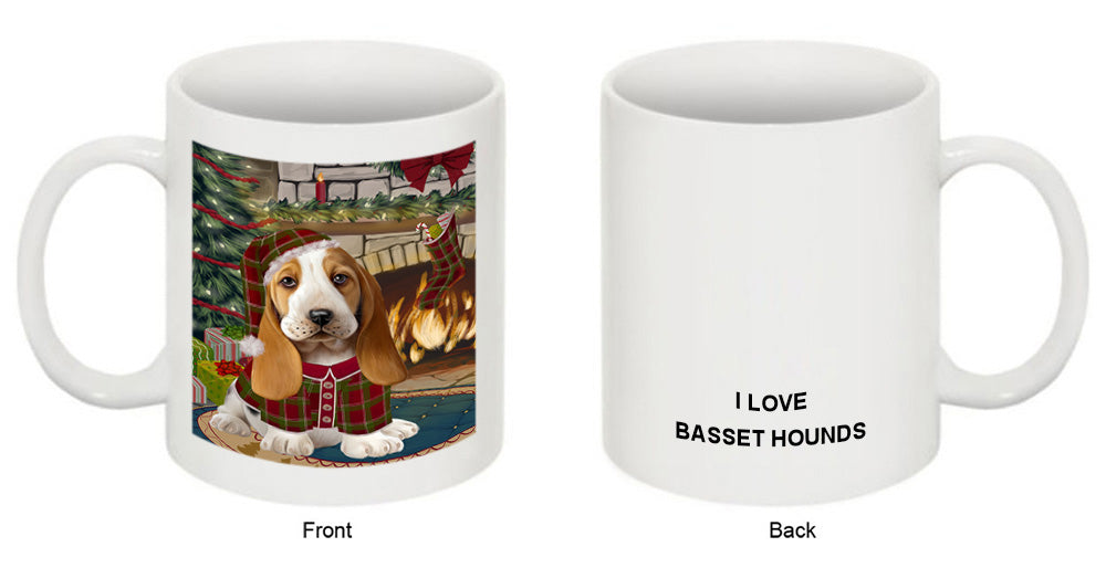 The Stocking was Hung Basset Hound Dog Coffee Mug MUG50586