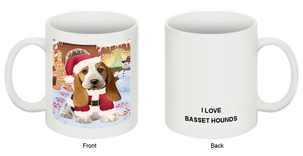 Christmas Gingerbread House Candyfest Basset Hound Dog Coffee Mug MUG51559
