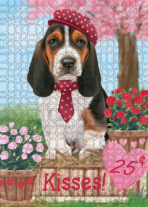 Rosie 25 Cent Kisses Basset Hound Dog Puzzle with Photo Tin PUZL91432