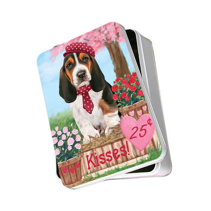 Rosie 25 Cent Kisses Basset Hound Dog Photo Storage Tin PITN55750