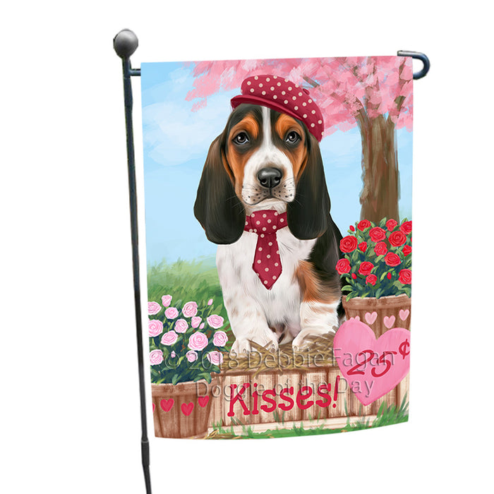 Rosie 25 Cent Kisses Basset Hound Dog Garden Flag GFLG56355