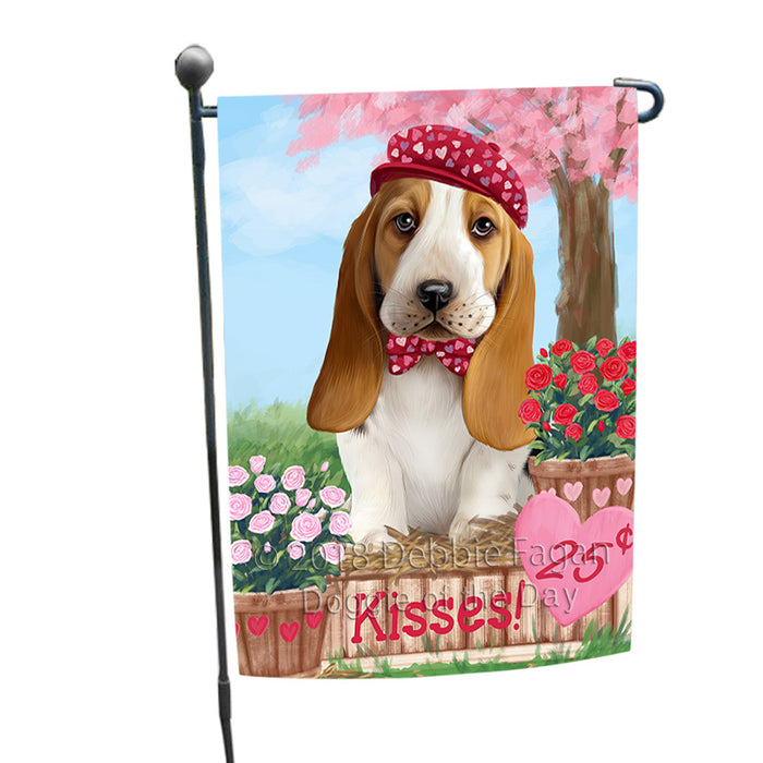 Rosie 25 Cent Kisses Basset Hound Dog Garden Flag GFLG56356