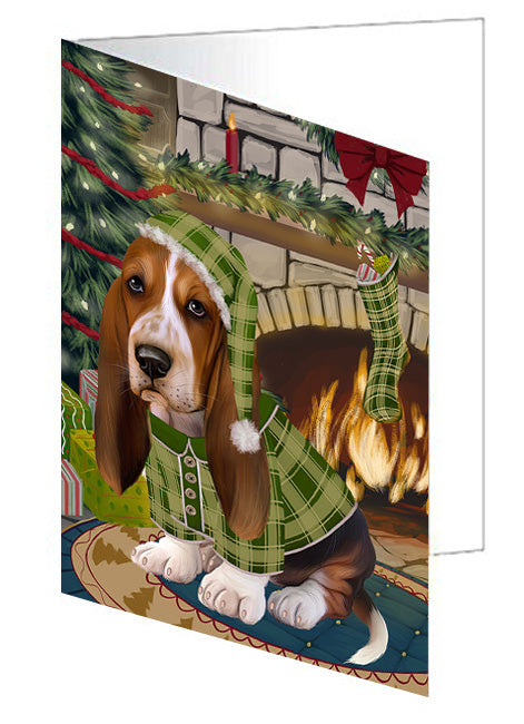The Stocking was Hung Great Dane Dog Handmade Artwork Assorted Pets Greeting Cards and Note Cards with Envelopes for All Occasions and Holiday Seasons GCD70475
