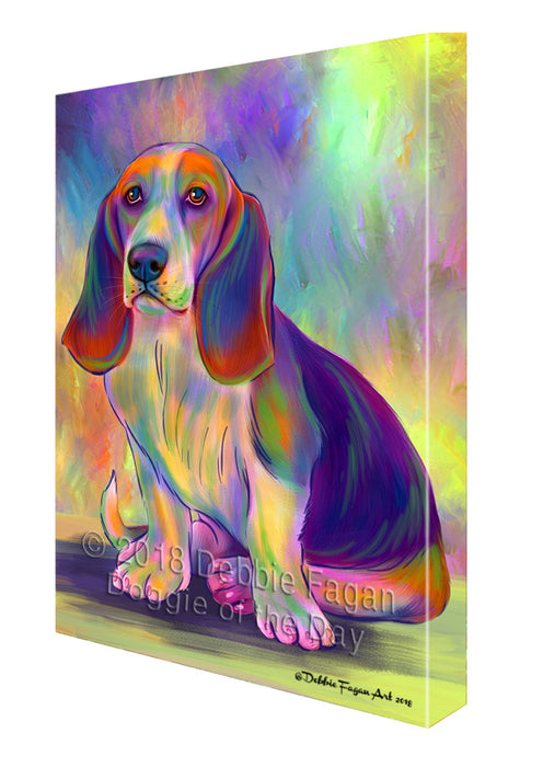 Paradise Wave Basset Hound Dog Canvas Print Wall Art Décor CVS132443