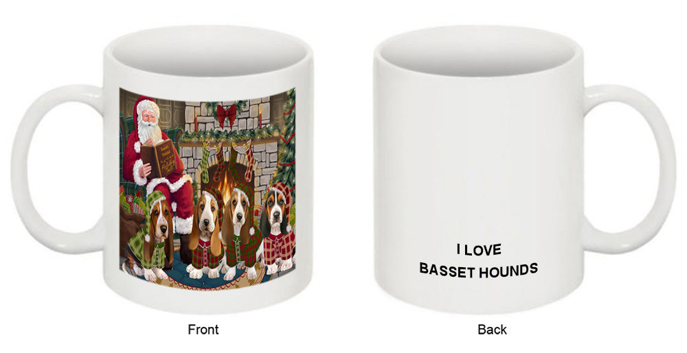 Christmas Cozy Holiday Tails Basset Hounds Dog Coffee Mug MUG50493