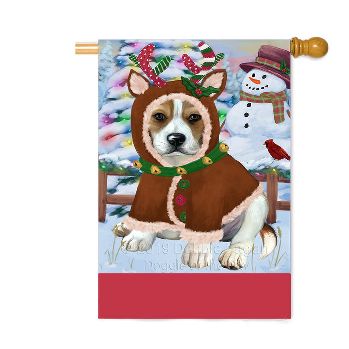 Personalized Gingerbread Candyfest Beagle Dog Custom House Flag FLG63711