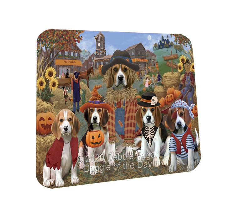 Halloween 'Round Town Beagle Dogs Coasters Set of 4 CSTA57907