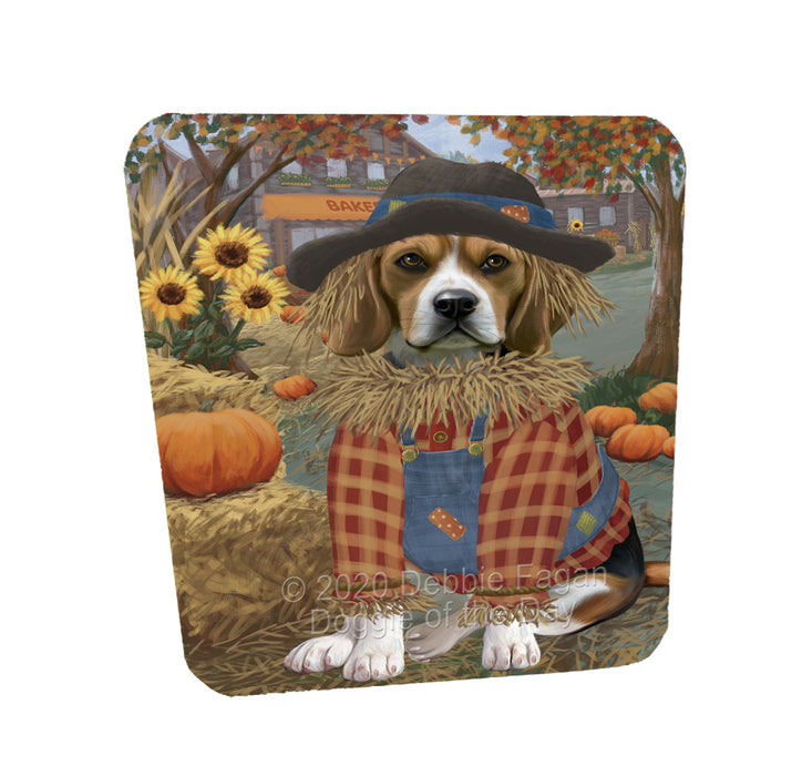 Halloween 'Round Town Beagle Dogs Coasters Set of 4 CSTA57834