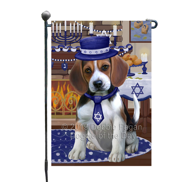 Happy Hanukkah Beagle Dog Garden Flag GFLG66011