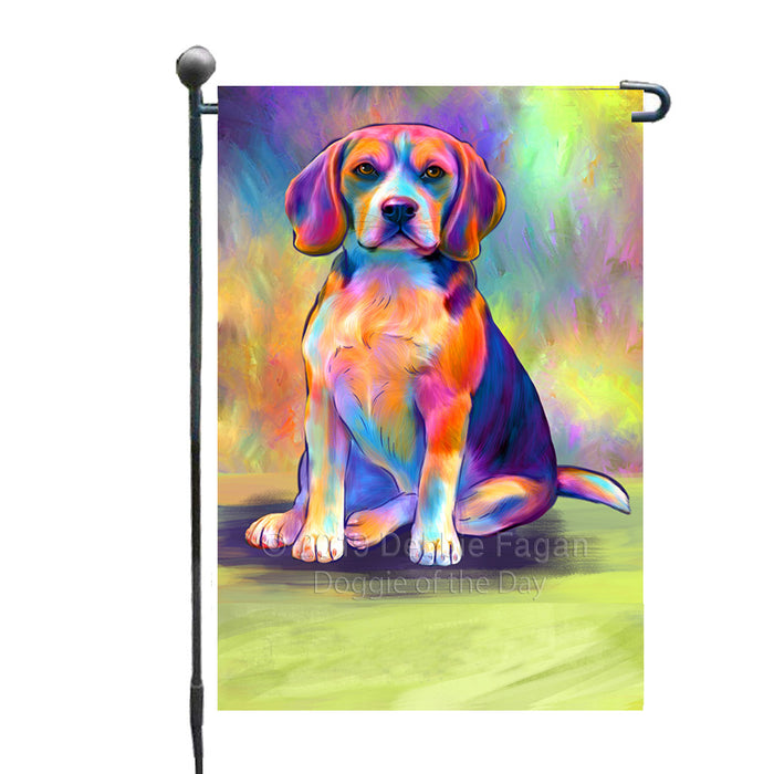 Personalized Paradise Wave Beagle Dog Custom Garden Flags GFLG-DOTD-A60005
