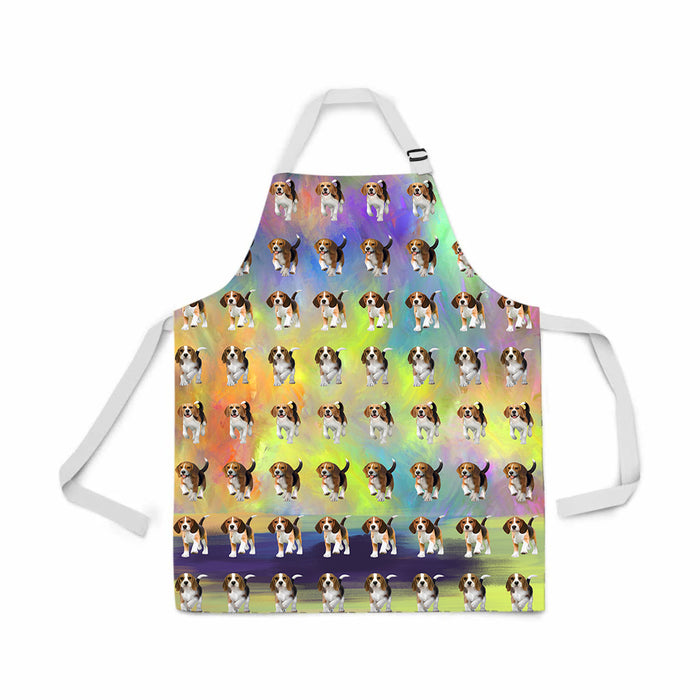 Paradise Wave Beagle Dogs All Over Print Adjustable Apron