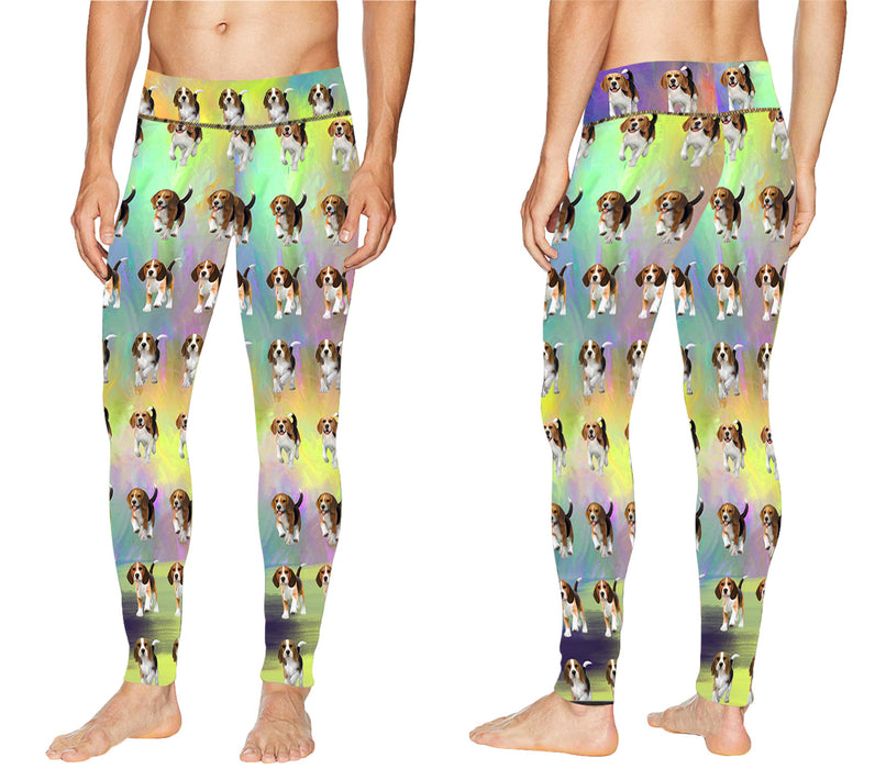 Paradise Wave Beagle Dogs All Over Print Meggings