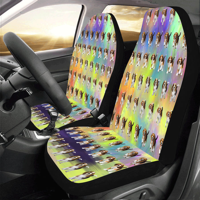 Paradise Wave Beagle Dogs Car Seat Covers (Set of 2)