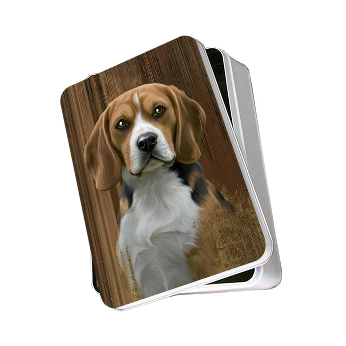 Rustic Beagle Dog Photo Storage Tin PITN50326