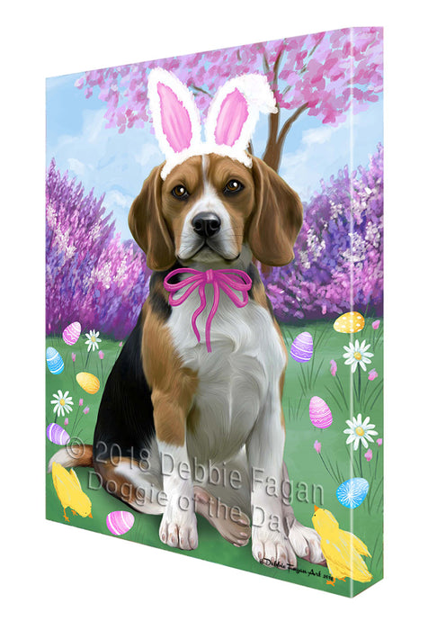 Beagle Dog Easter Holiday Canvas Wall Art CVS57009