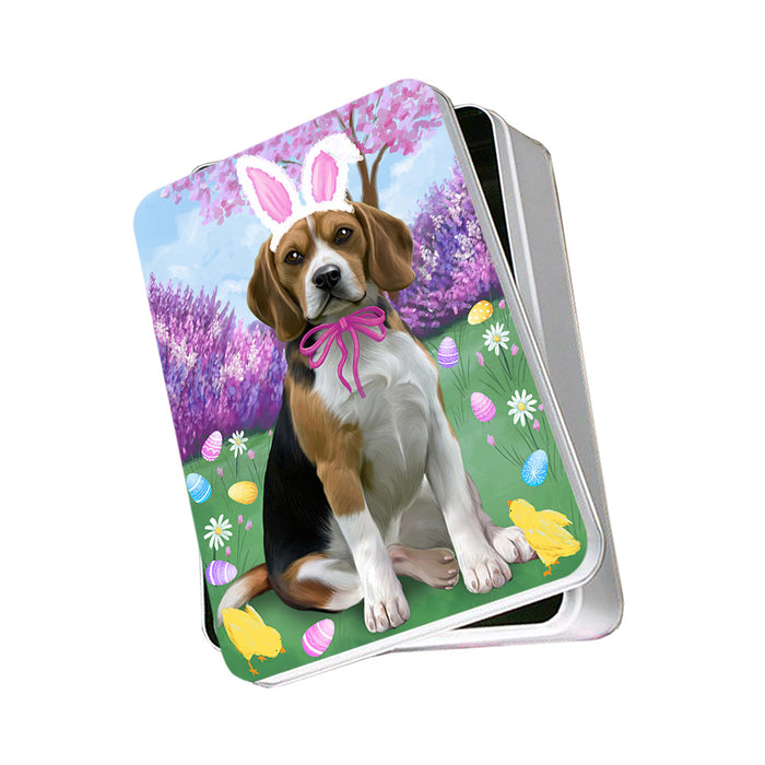Beagle Dog Easter Holiday Photo Storage Tin PITN49044
