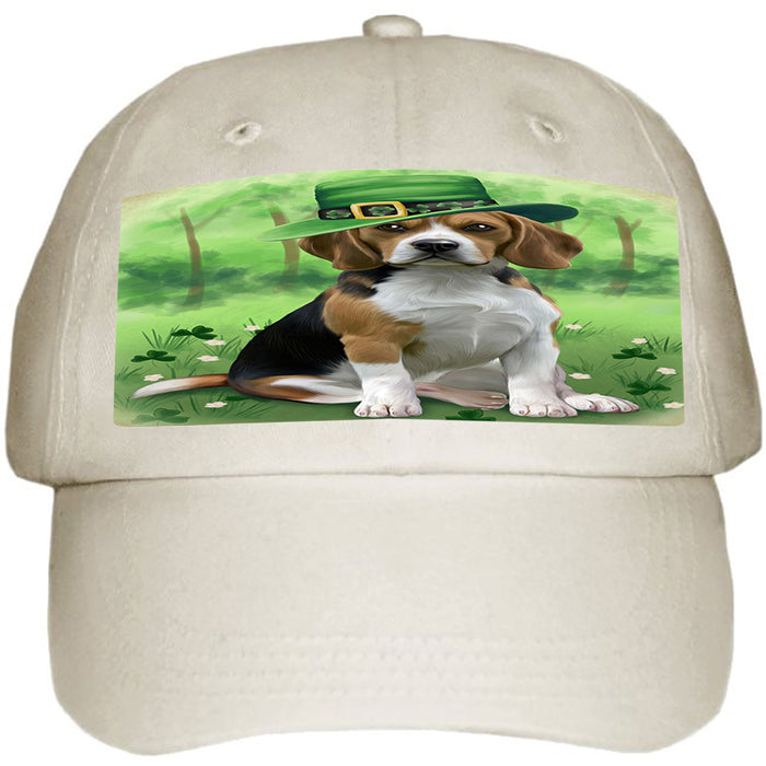St. Patricks Day Irish Portrait Beagle Dog Ball Hat Cap HAT51669