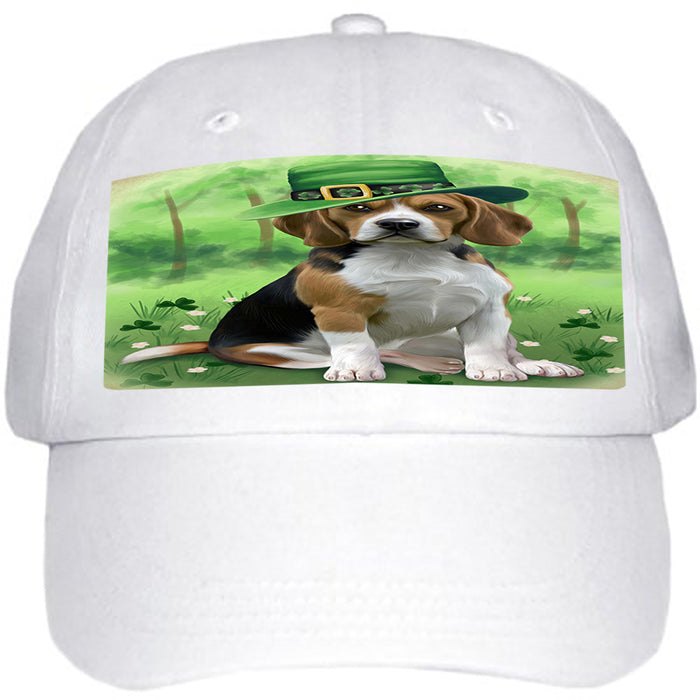 St. Patricks Day Irish Portrait Beagle Dog Ball Hat Cap HAT51669