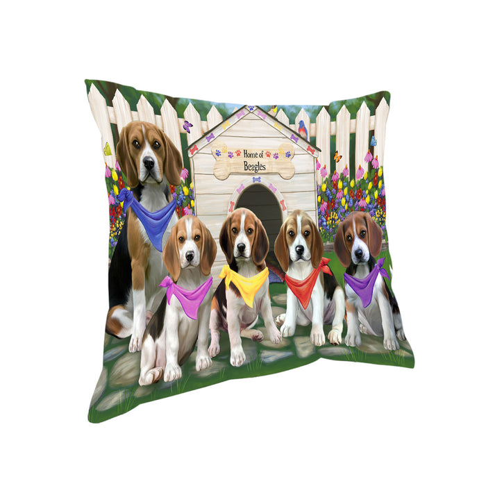 Spring Dog House Beagles Dog Pillow PIL54988