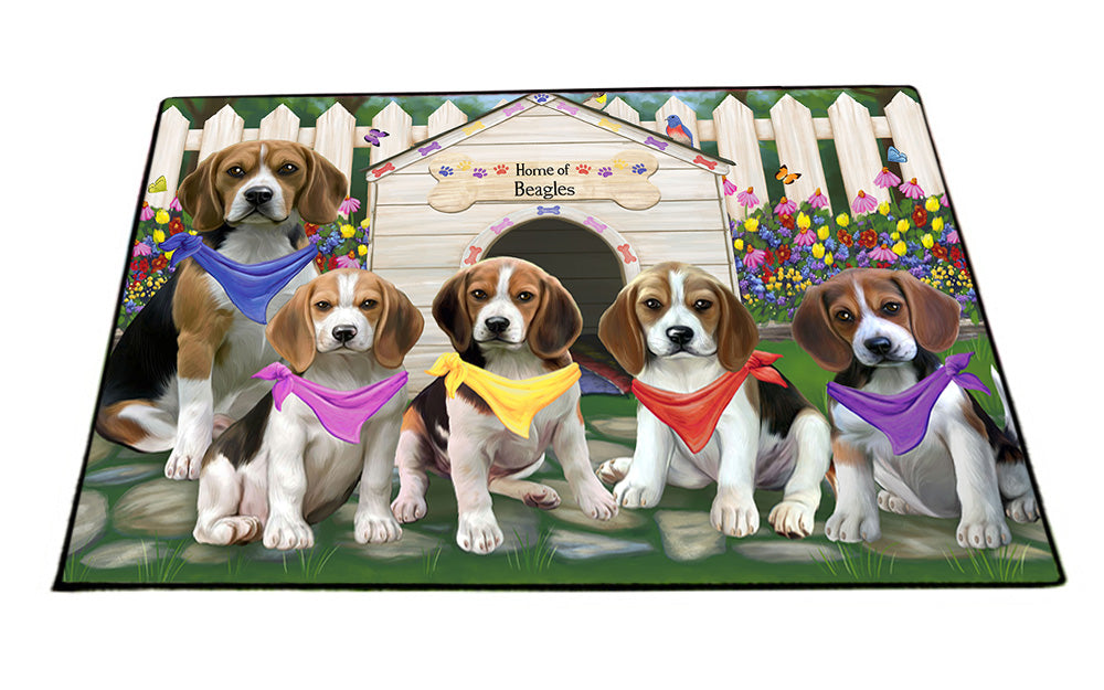 Spring Dog House Beagles Dog Floormat FLMS50103