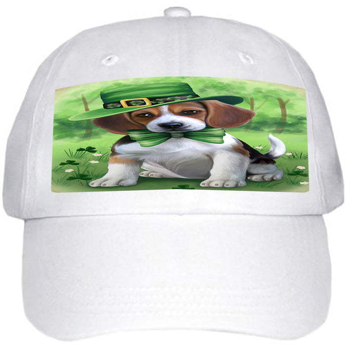 St. Patricks Day Irish Portrait Beagle Dog Ball Hat Cap HAT51675