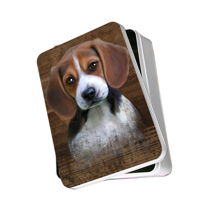 Rustic Beagle Dog Photo Storage Tin PITN50329