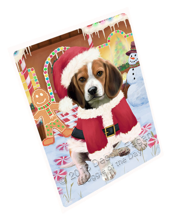 Christmas Gingerbread House Candyfest Beagle Dog Blanket BLNKT124905