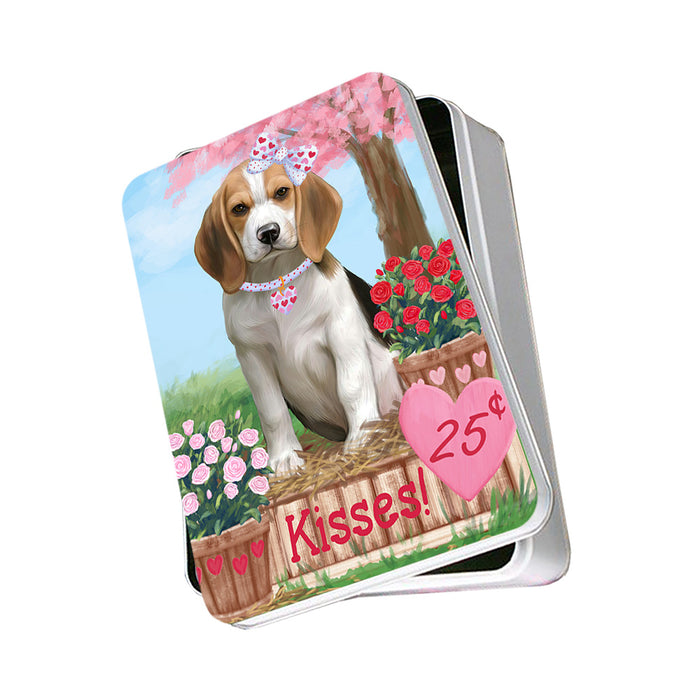 Rosie 25 Cent Kisses Beagle Dog Photo Storage Tin PITN55752