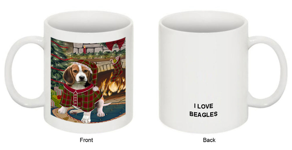 The Stocking was Hung Beagle Dog Coffee Mug MUG50590