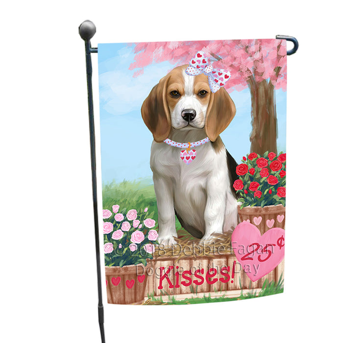 Rosie 25 Cent Kisses Beagle Dog Garden Flag GFLG56357