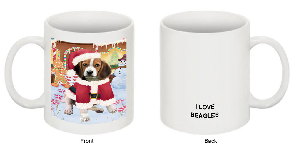 Christmas Gingerbread House Candyfest Beagle Dog Coffee Mug MUG51563
