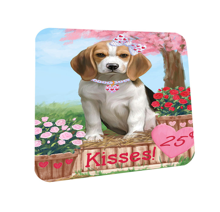 Rosie 25 Cent Kisses Beagle Dog Coasters Set of 4 CST55767