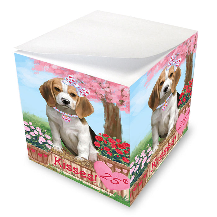 Rosie 25 Cent Kisses Beagle Dog Note Cube NOC53881
