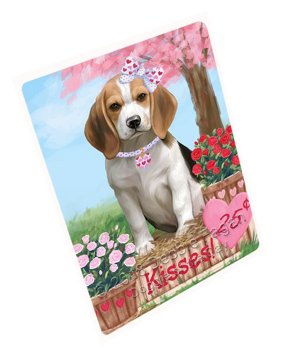 Rosie 25 Cent Kisses Beagle Dog Large Refrigerator / Dishwasher Magnet RMAG97122