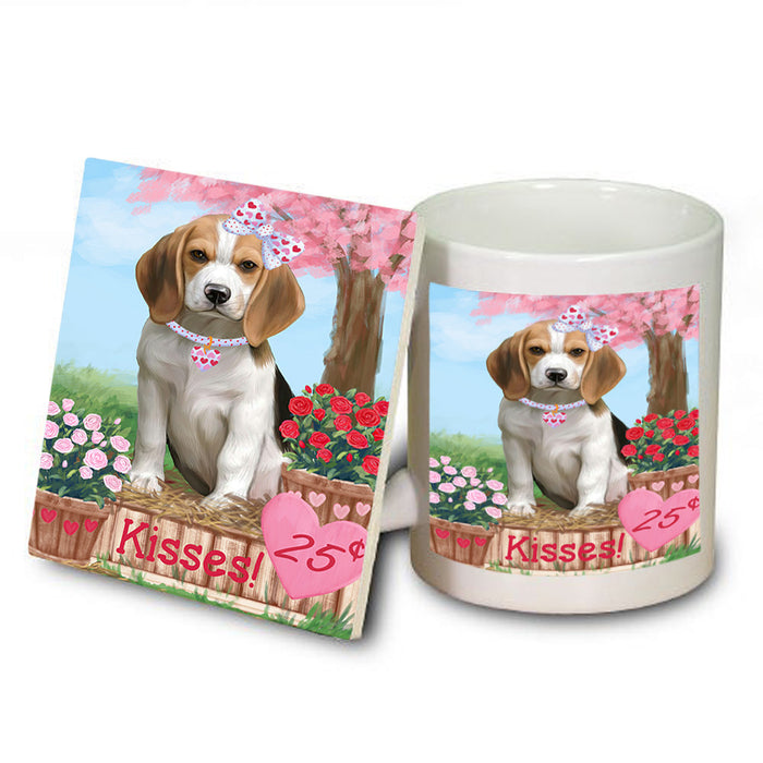 Rosie 25 Cent Kisses Beagle Dog Mug and Coaster Set MUC55801