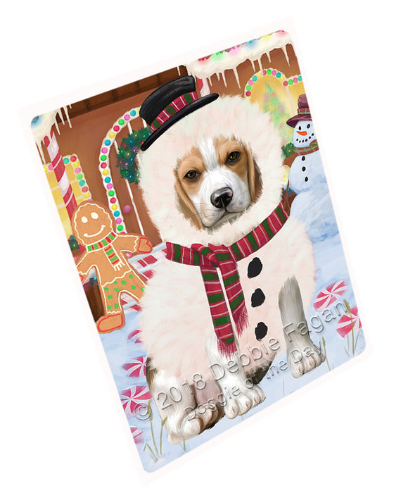 Christmas Gingerbread House Candyfest Beagle Dog Magnet MAG73637 (Small 5.5" x 4.25")