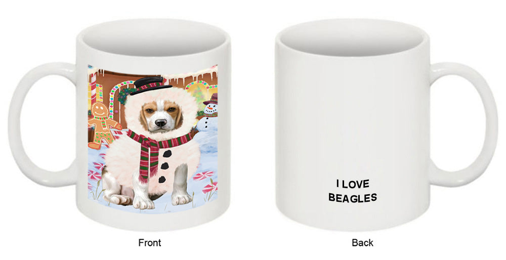 Christmas Gingerbread House Candyfest Beagle Dog Coffee Mug MUG51564